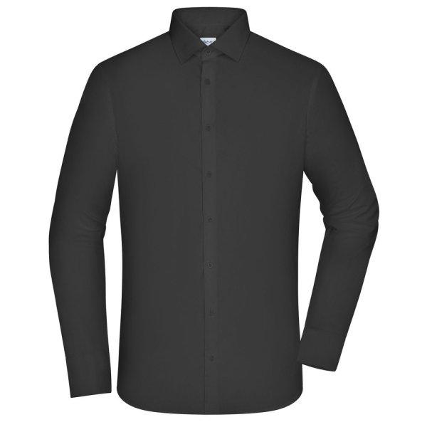 James & Nicholson (Daiber) Hosszú ujjú férfi ing JN1372 - Fekete | 3XL