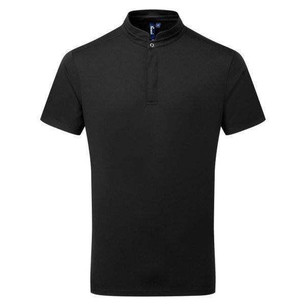 Premier Workwear Rövid ujjú szakács póló - Fekete | 4XL