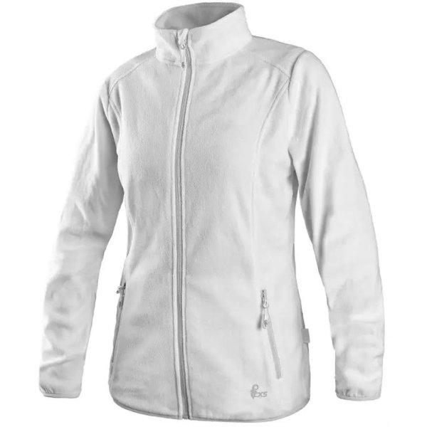Canis (CXS) Női fleece felső GRANBY LADY - Fehér / szürke | XS