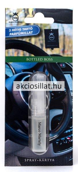 Marco Martely Bottled Boss Spray + Kártya autóillatosító - Hugo Boss Bottled