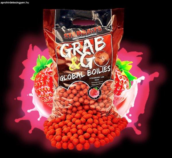 Starbaits Boilies Global Strawberry Jam 5kg 20mm etető bojli (87715)