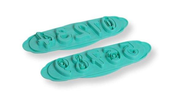 Számok műanyag fondant kiszúró tortadíszítéshez