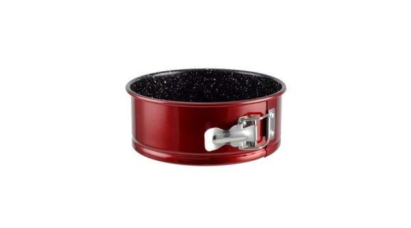 18 cm-es tapadásmentes kapcsos tortaforma Perfect Home Metal Red Line