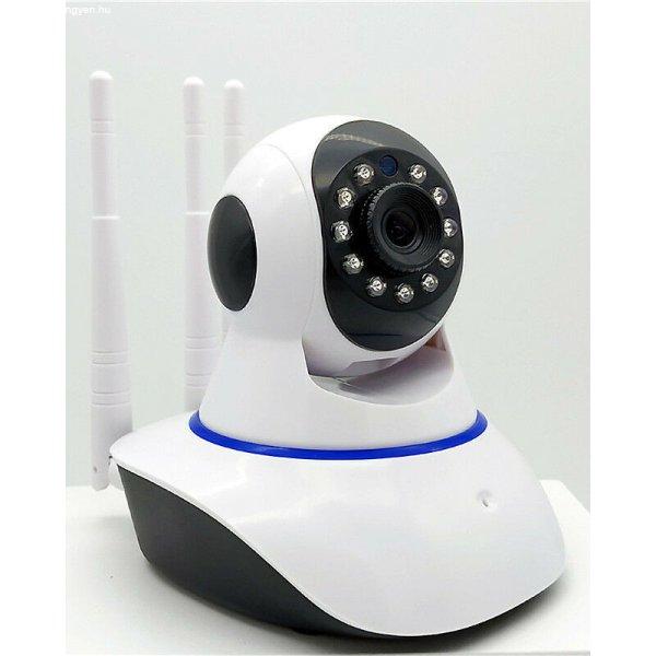 Wifi Smart távolról vezérelhető éjjellátó IP HD kamera forgatható és
dönthető fejjel