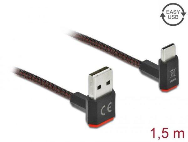 DeLock EASY-USB 2.0 Cable Type-A male to USB Type-C male angled up / down 1,5m
Black