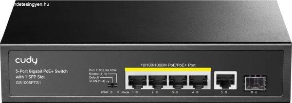 Cudy GS1005PTS1 5-Port PoE Switch Black