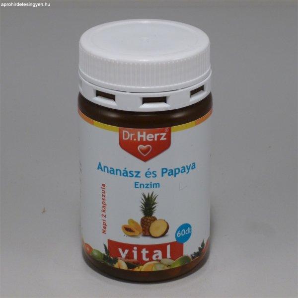 Dr.herz ananász-papaya enzim kapszula 60 db