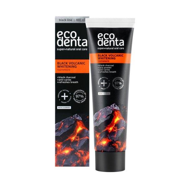 Ecodenta fehérítő fogkrém szénnel és vulkáni ásványokkal 100 ml