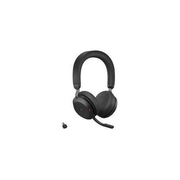 JABRA Fejhallgató - Evolve2 75 MS Stereo USB-C + Bluetooth Vezeték Nélküli,
Mikrofon