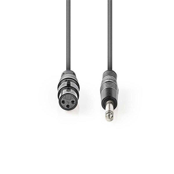 Nedis COTH15120GY30 félprofi audio kábel, 6,35mm mono jack dugó - 3p XLR
aljzat, hossz 3m, rugalmas