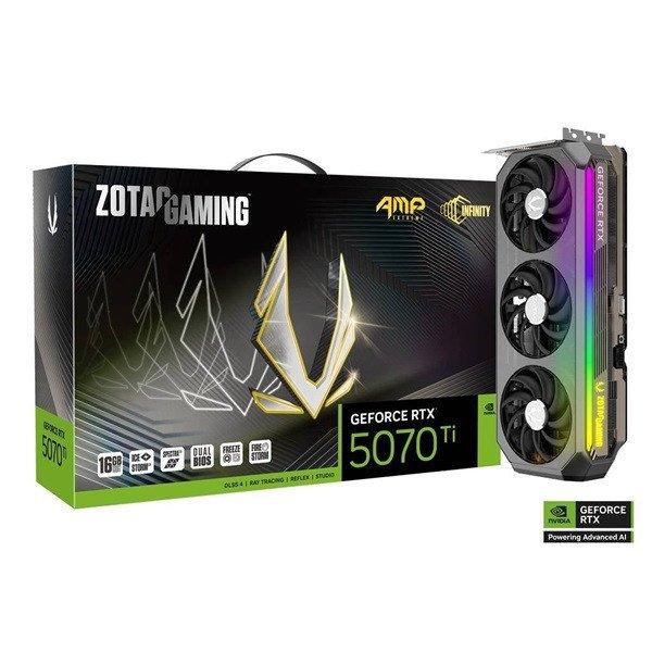 ZOTAC Videokártya PCI-Ex16x nVIDIA RTX 5070 Ti AMP EXTREME INFINITY 16GB GDDR7