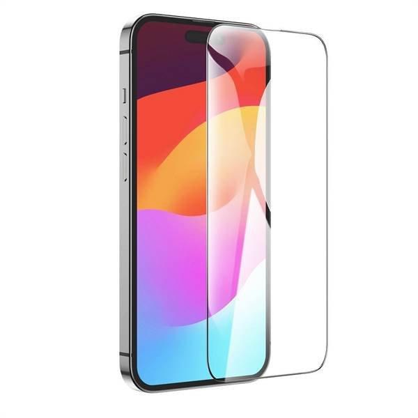 HOCO edzett üveg HD 5D védőpajzs (10 az 1-ben) -iPhone 15 Pro Max fekete
(G14)