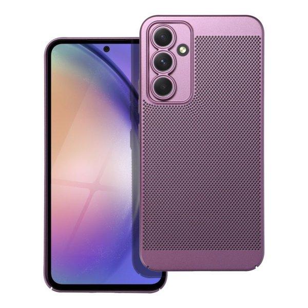 Samsung Galaxy A14 4G/5G hátlap tok, műanyag tok, légáteresztő, lila,
SM-A145, SM-A146, Breezy