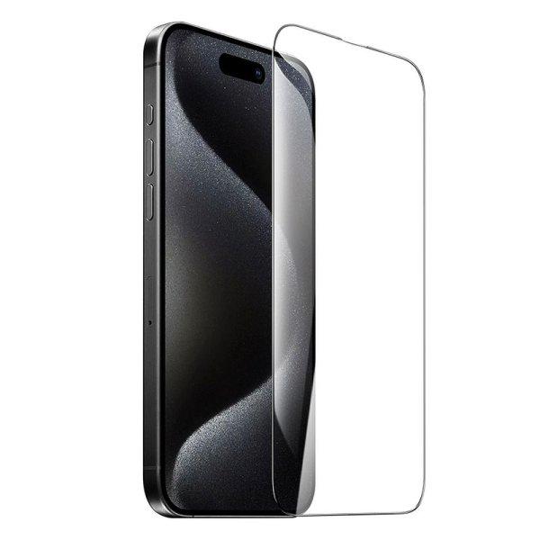 Hoco 5D Guardian Shield edzett üveg fekete szegéllyel iPhone 16 Pro - 10 db
