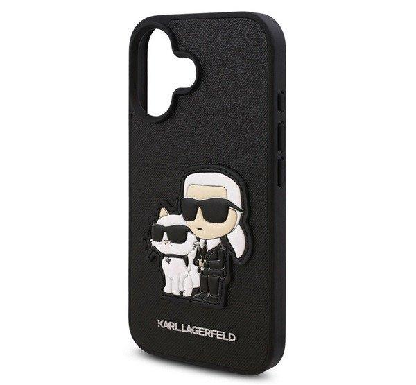 KARL LAGERFELD PU SAFFIANO KARL AND CHOUPETTE szilikon telefonvédő
(ütésállóság, bőr hatású hátlap, 3D) FEKETE Apple iPhone 16