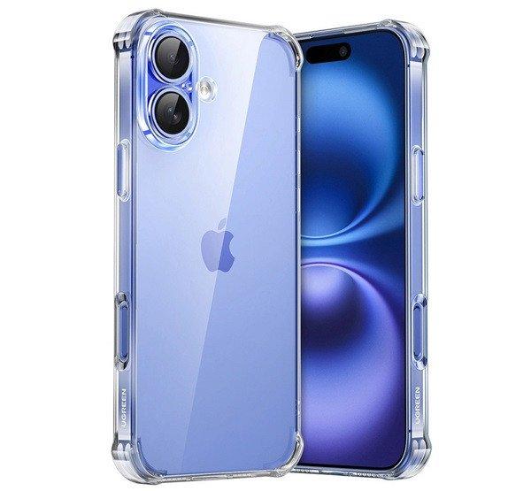 UGREEN BRIGHT CUSHION szilikon telefonvédő (ütésállóság, légpárnás
sarok) ÁTLÁTSZÓ Apple iPhone 16 Plus