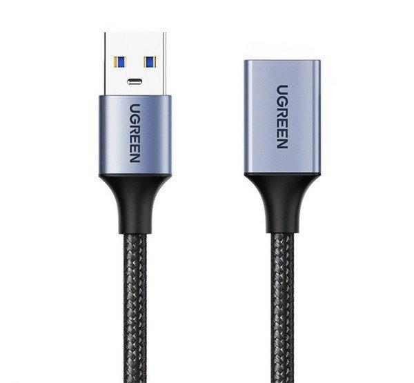 UGREEN US115 adatkábel hosszabbító (USB aljzat - USB, 200cm, cipőfűző)
FEKETE