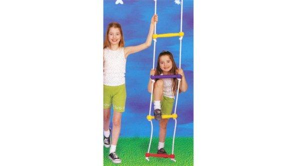 Kötéllétra, 2 m, színes műanyag D-TOYS