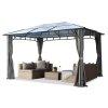 Luxus ALU kerti pavilon, pergola rendezvnystor 3x4m oldalf