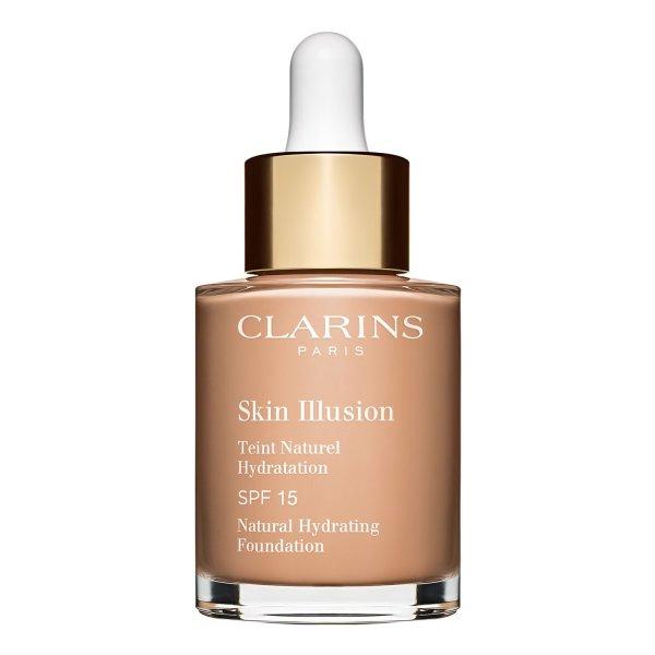 Clarins Hidratáló smink Skin Illusion SPF 15 (Natural Hydrating Foundation) 30
ml 109 Wheat