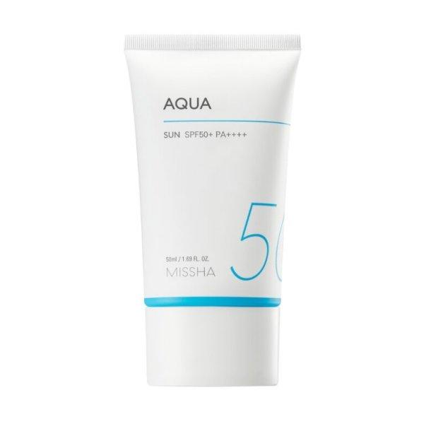 Missha Fényvédő zselés arckrém SPF 50 Aqua Sun (All Around Safe Block Aqua
Sun Gel) 50 ml