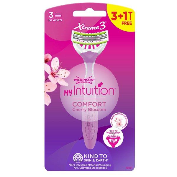 Wilkinson Sword Eldobható borotva nőknek My Intuition Comfort Cherry Blossom 3
+ 1 db