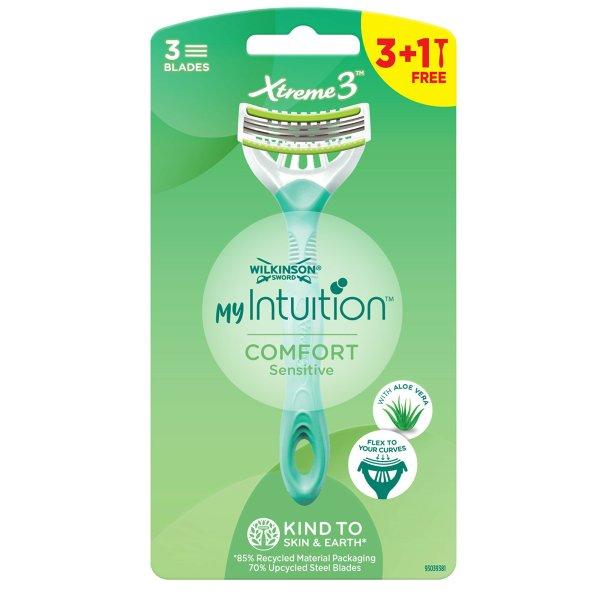 Wilkinson Sword Eldobható borotva nőknek My Intuition Comfort Sensitive 3 + 1
db