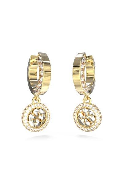 Guess Stílusos, aranyozott fülbevaló cirkónium kövekkel 4G Crush
JUBE04165JWYGT/U