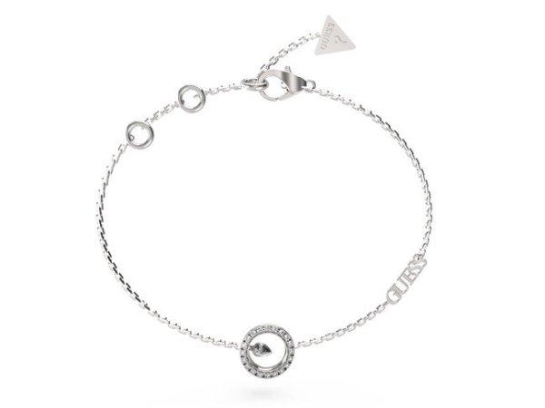 Guess Bájos acél karkötő cirkónium kövekkel Tiny Dancer JUBB04656JWRH 14,5
cm