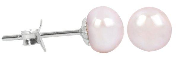 JwL Luxury Pearls Fülbevaló rózsaszín igazgyönggyel JL0289