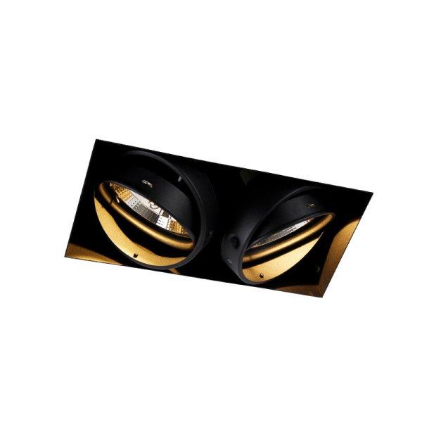 Okos süllyesztett spotlámpa fekete keret nélküli 2-lámpás 2 Wifi GU10
111mm-es - Oneon