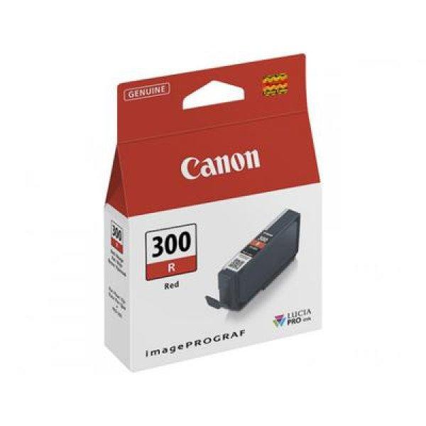 Canon PFI-300 EREDETI tintapatron - VÖRÖS (RED, PIROS) 14,4ml
