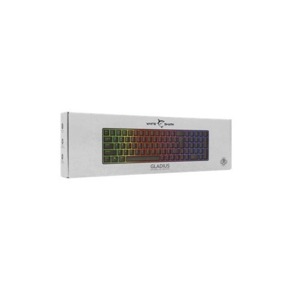 BILL White Shark GK-001114B GLADIUS vezetékes membrán gamer billentyűzet -
fekete - US