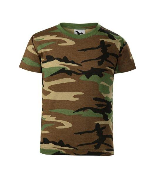 MALFINI Gyerek terepszínű póló Camouflage - Terepszínű barna | 146 cm (10
éves)