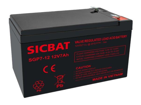 SICBAT SGP7-12 12V 7Ah ipari zárt ólomakkumulátor