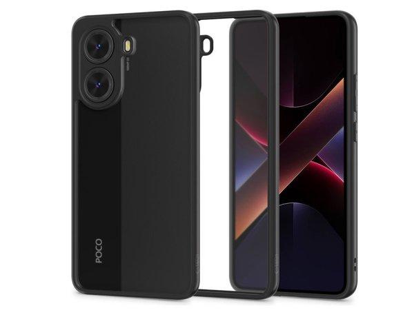 Tech-Protect Magmat szilikon tok - Xiaomi Poco X7 Pro 5G - fekete/átlátszó