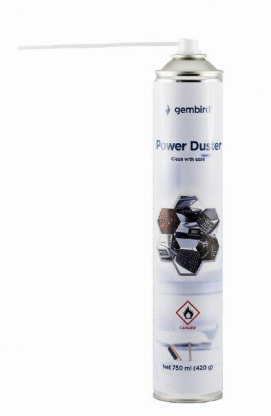 Tisztító spray, sűrített levegő, GEMBIRD CK-CAD-FL750-01, 750ml