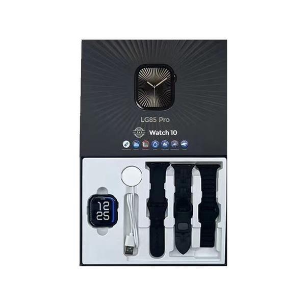 LG85 PRO Okosóra, fekete - 3 szilikon szíjjal holm0779