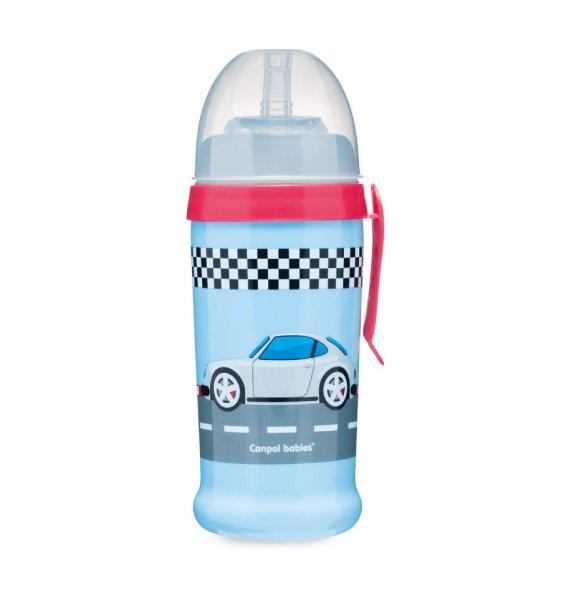 Canpol Babies Sport itatópohár cseppmentes szívószállal 350 ml (12h+) -
Autók - Kék-piros