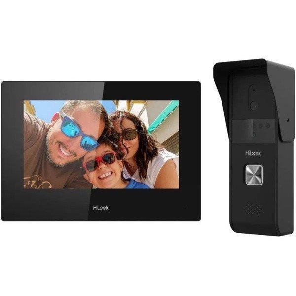 HiLook VI-K23P /7" Wifi PoE beltéri/2MP 4 vezetékes kültéri/Felületre
szerelhető/ egylakásos Hybrid kaputelefon szett