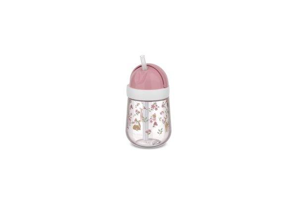 Little Dutch szívószálas pohár 300 ml - fairy garden