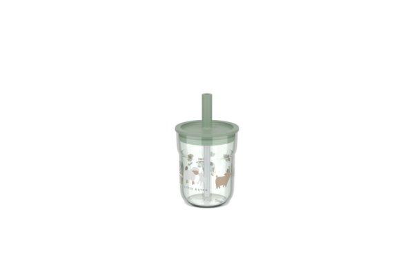 Little Dutch gyerek pohár szívószállal 250 ml - little farm