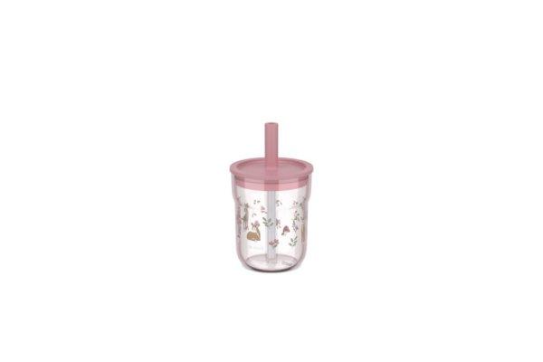 Little Dutch gyerek pohár szívószállal 250 ml - fairy garden