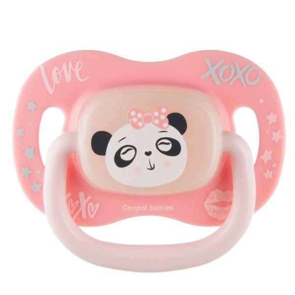 Canpol babies Szilikon cseresznye alakú cumi EXOTIC ANIMALS 6-18hó panda