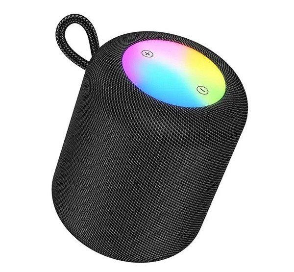 HOCO HC30 bluetooth hordozható hangszóró (v5.4, 5W TF/microSD kártyaolvasó,
FM rádió, AUX) FEKETE