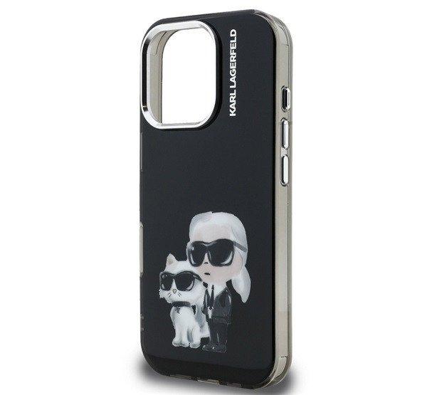 KARL LAGERFELD IML AQUARELLE KARL AND CHOUPETTE szilikon telefonvédő
(ütésállóság, kameravédő) FEKETE Apple iPhone 16 Pro