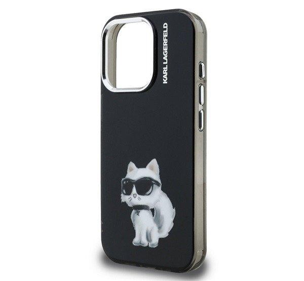 KARL LAGERFELD IML AQUARELLE CHOUPETTE szilikon telefonvédő (ütésállóság,
kameravédő) FEKETE Apple iPhone 15 Pro