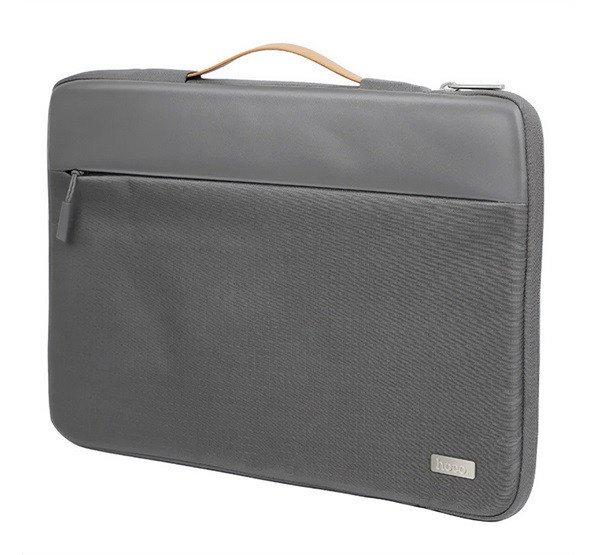HOCO GT7 tok fekvő, bőr hatású LAPTOP/NOTEBOOK/TABLET (univerzális,
14" méret) SÖTÉTSZÜRKE