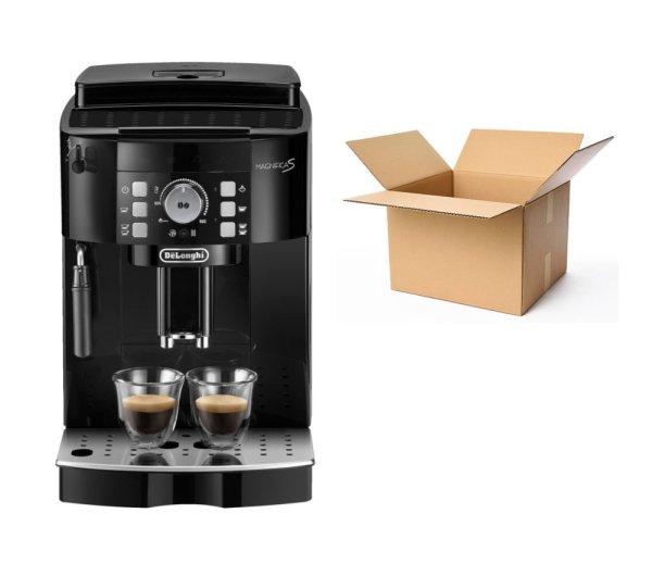BCS DeLonghi ECAM12.123.B Magnifica S 1450W 15 bar, darálós, automata
kávéfőző, eszpresszógép 1.8L víztartállyal, gőzölő karral FELBONTOTT,
KIPRÓBÁLT, hiányos darab