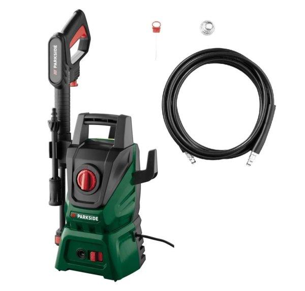ParkSide PHD 110 G2 (Scheppach) kompakt 1400W 110 bar magasnyomású mosó,
sterimo 3 méter mgasnyomású tömlővel, 390 liter / óra vízszállítással